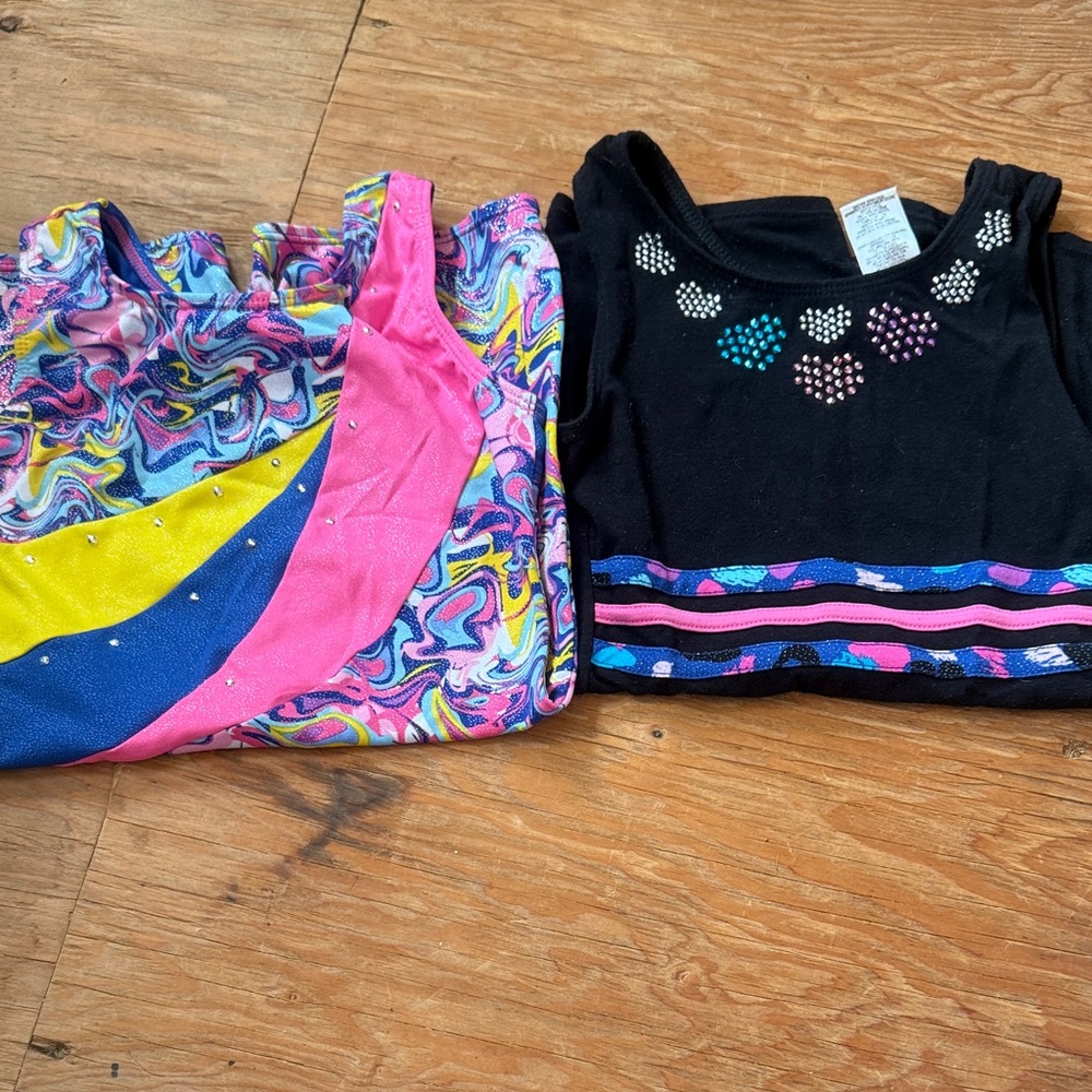 Colorful Kids Dance Costume Set